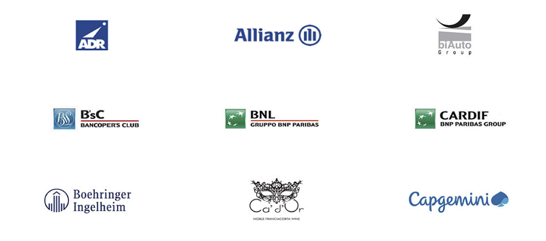 realizzazione presentazioni powerpoint professionali per Allianz, BNL, Capgemini, Boehringer Ingelheim, Ca' d'Or e altre importanti aziende